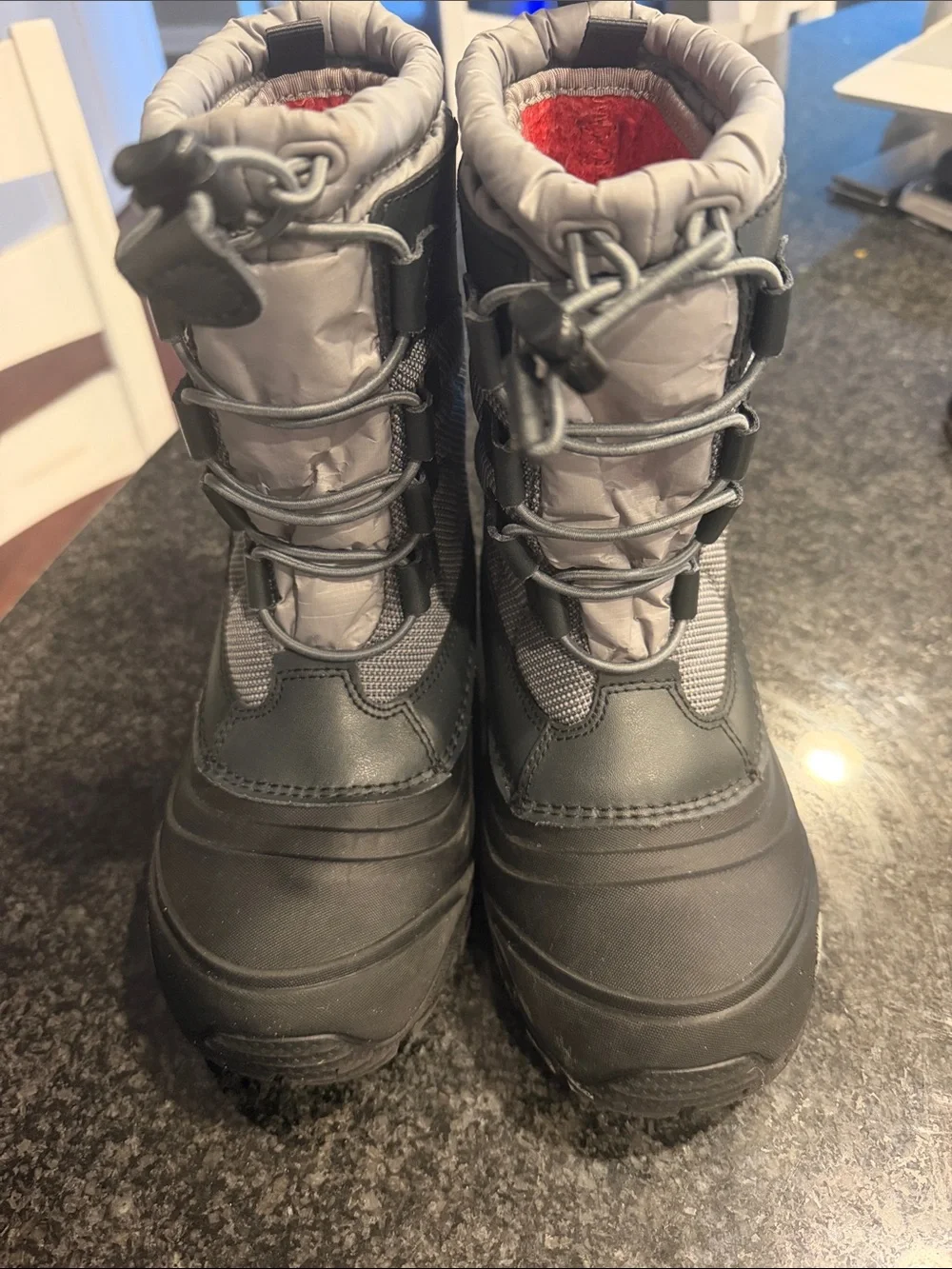 The North Face Kids Gray Waterproof Winter Boots